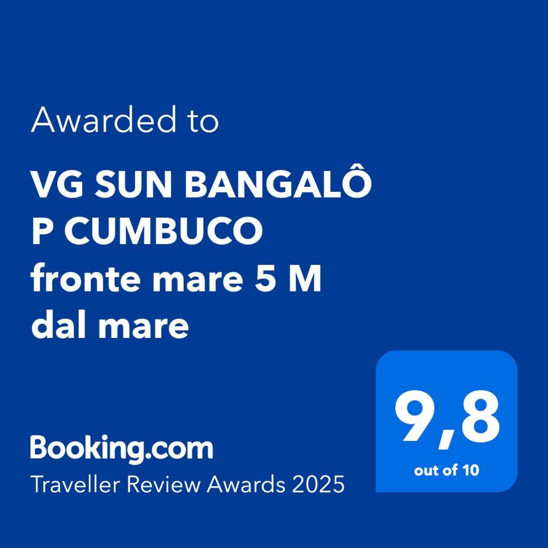 Vg Sun Bangalo P Cumbuco Fronte Mare 5 M Dal Mare Lejlighed Eksteriør billede